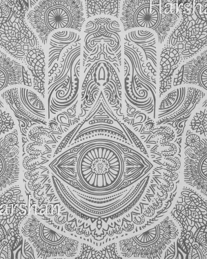 Hamsa-Queen-Tapestry-closeup-Vasangini