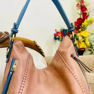 Sabyasachi Leather Tote Bag Women's handbag closeup- Tumbleweed