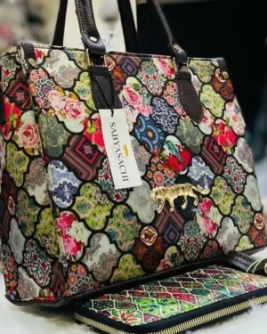 Sabyasachi Carry Bag Girl's Handbag with Wallet closeup - Moroccon