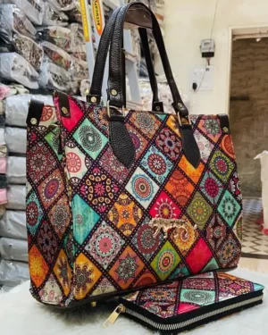 Sabyasachi Handbag Girl's Mandala Bag Geometric Checkered