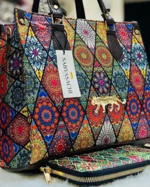 Sabyasachi Handbag Ladies Shoulder Bag closeup - Diamond Suzani