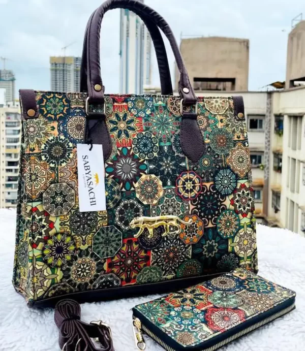 Sabyasachi bag Women Star Handbag - Floral Geometric