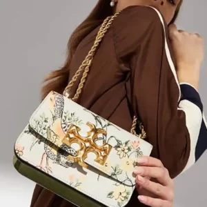 Tory Burch Eleanor Sling Bag Women's Leaether Handbag model - White