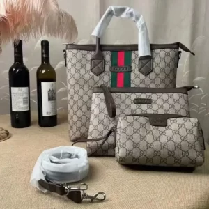 Gucci Ophidia Tote carry bag women's shoulder handbag 3pc set