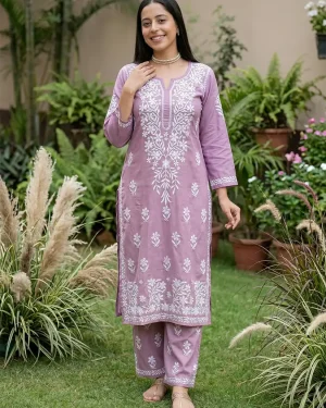 Premium Rayon Cotton Top Yoke Pant set for women - Ceil