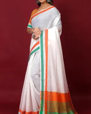Tiranga Saree for Independence Day – Tricolor Patriotic Sari for Women